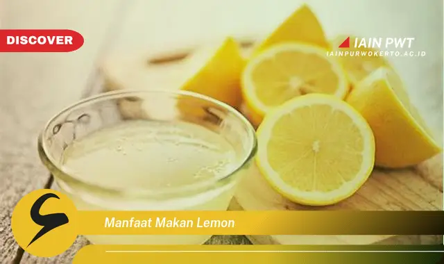 manfaat makan lemon