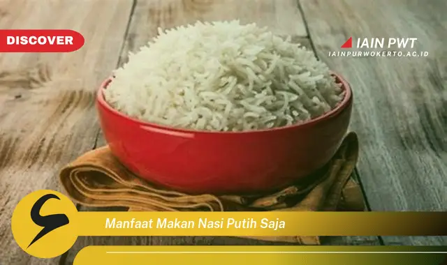 manfaat makan nasi putih saja