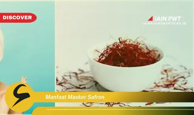 manfaat masker safron