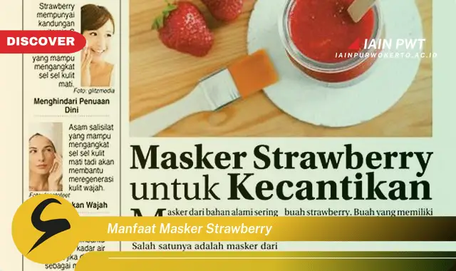 manfaat masker strawberry