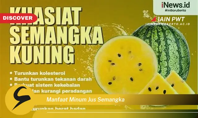 manfaat minum jus semangka