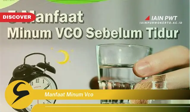 manfaat minum vco