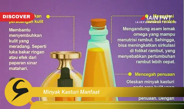 minyak kasturi manfaat