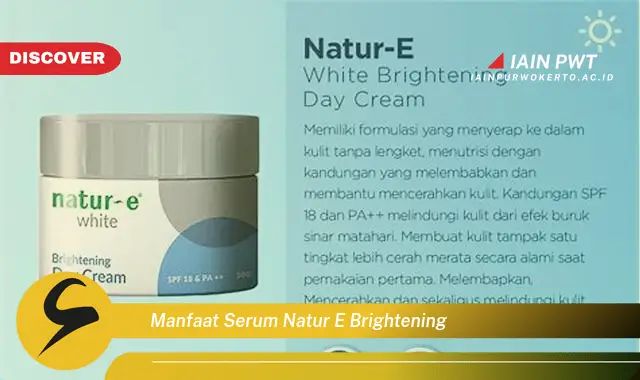 manfaat serum natur e brightening