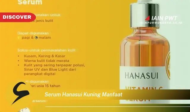 serum hanasui kuning manfaat