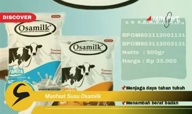 manfaat susu osamilk