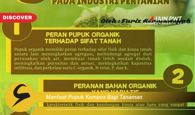 manfaat pupuk kompos bagi tanaman