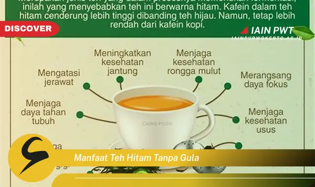 manfaat teh hitam tanpa gula