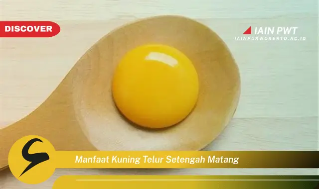 manfaat kuning telur setengah matang