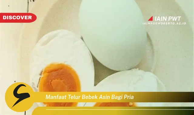 manfaat telur bebek asin bagi pria