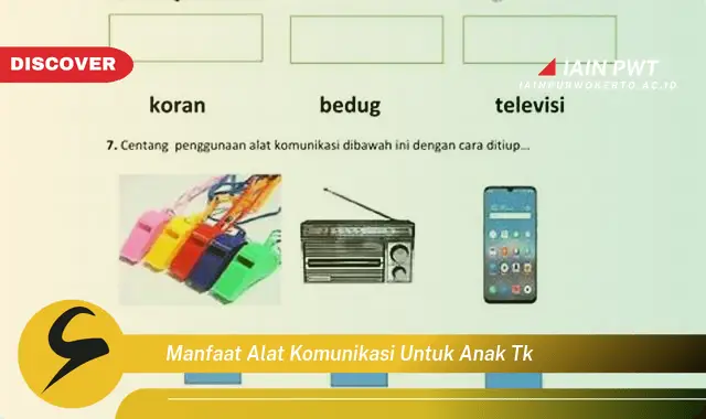 manfaat alat komunikasi untuk anak tk