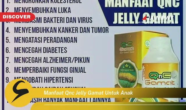 manfaat qnc jelly gamat untuk anak