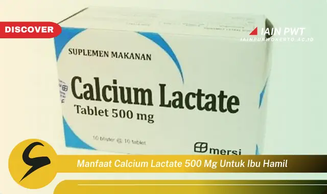 Ketahui 7 Manfaat Calcium Lactate 500 mg untuk Ibu Hamil