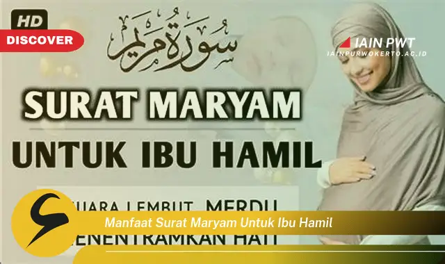 manfaat surat maryam untuk ibu hamil