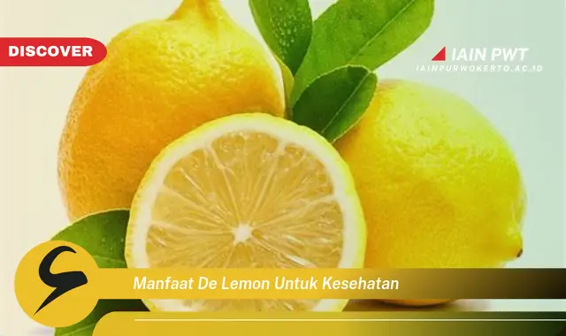 manfaat de lemon untuk kesehatan