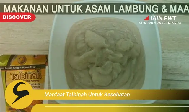 manfaat talbinah untuk kesehatan