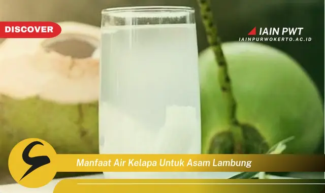 manfaat air kelapa untuk asam lambung