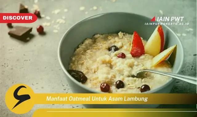 manfaat oatmeal untuk asam lambung