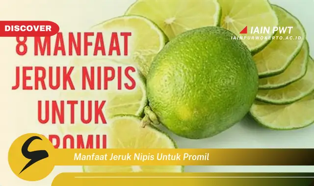 manfaat jeruk nipis untuk promil