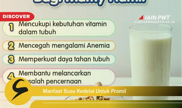 manfaat susu kedelai untuk promil