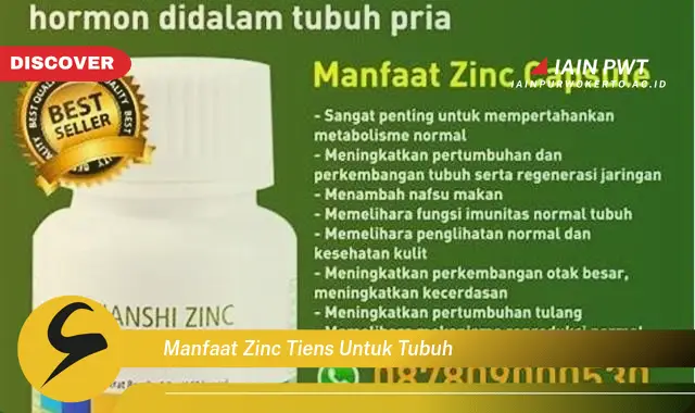 manfaat zinc tiens untuk tubuh