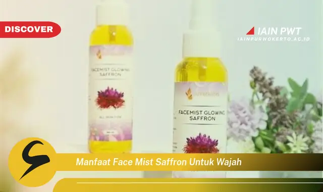 manfaat face mist saffron untuk wajah