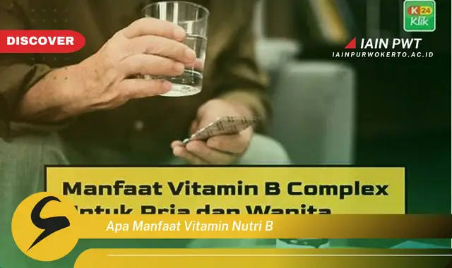 apa manfaat vitamin nutri b