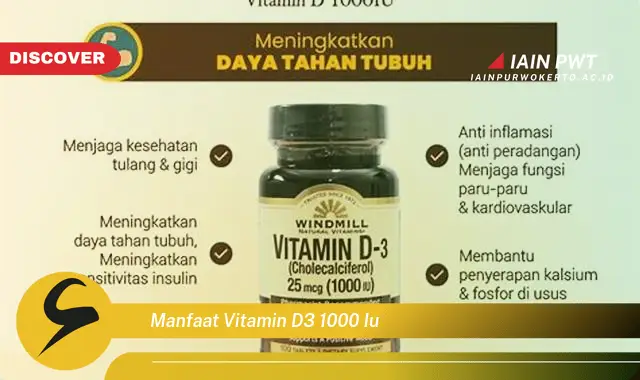 manfaat vitamin d3 1000 iu