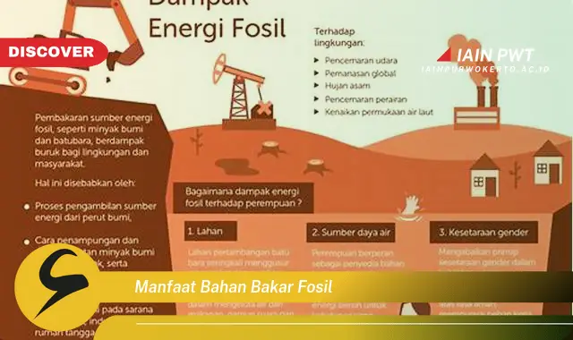 manfaat bahan bakar fosil