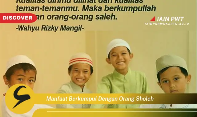 manfaat berkumpul dengan orang sholeh