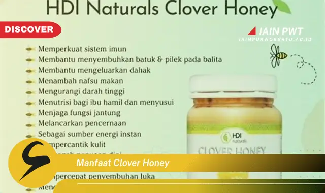 manfaat clover honey