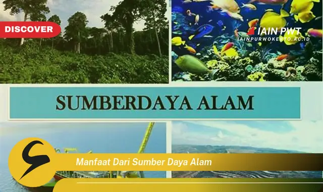 manfaat dari sumber daya alam