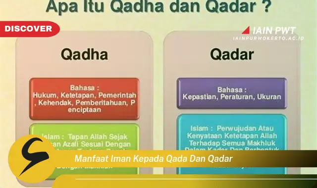 manfaat iman kepada qada dan qadar