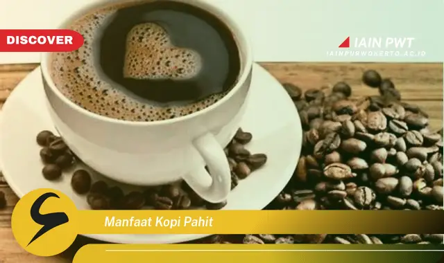 manfaat kopi pahit