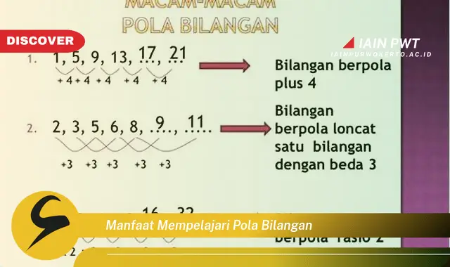 manfaat mempelajari pola bilangan