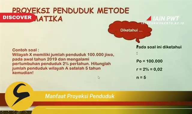 manfaat proyeksi penduduk