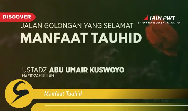 manfaat tauhid